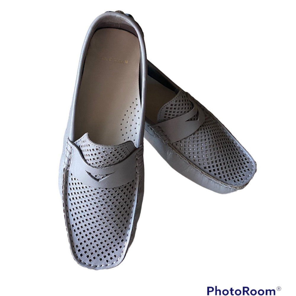 Cole Haan Trillby Lightweight Driving Light Gray Loafers Size 5